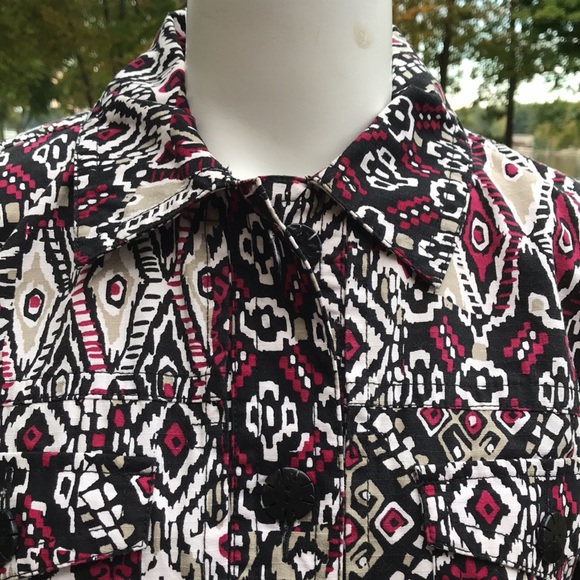 Colorful Ruby Rd loose jacket 14 - Picture 2 of 9